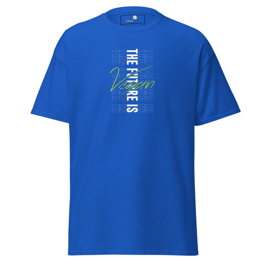 Unisex classic tee - GREEN THE FUTURE IS VEGAN - REGULAR - Royal / S