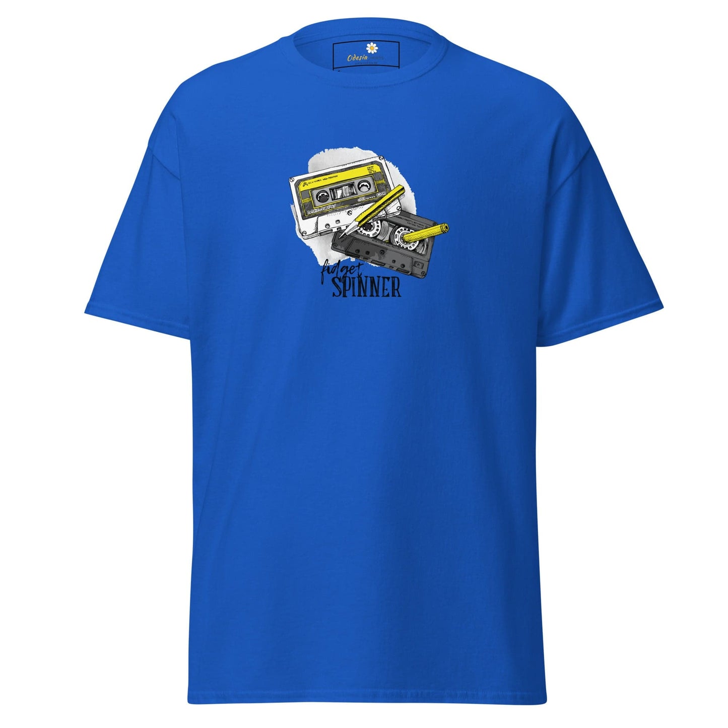Unisex classic t-shirt - MUSIC TAPE SPINNER - REGULAR - Royal / S