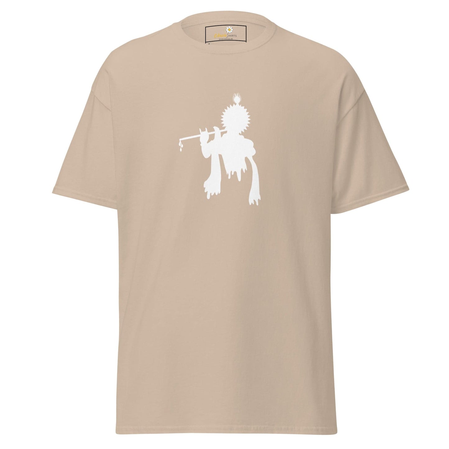Unisex classic tee - SPIRITUAL KRISHNA’S FLUTE HEAD - REGULAR - Sand / S