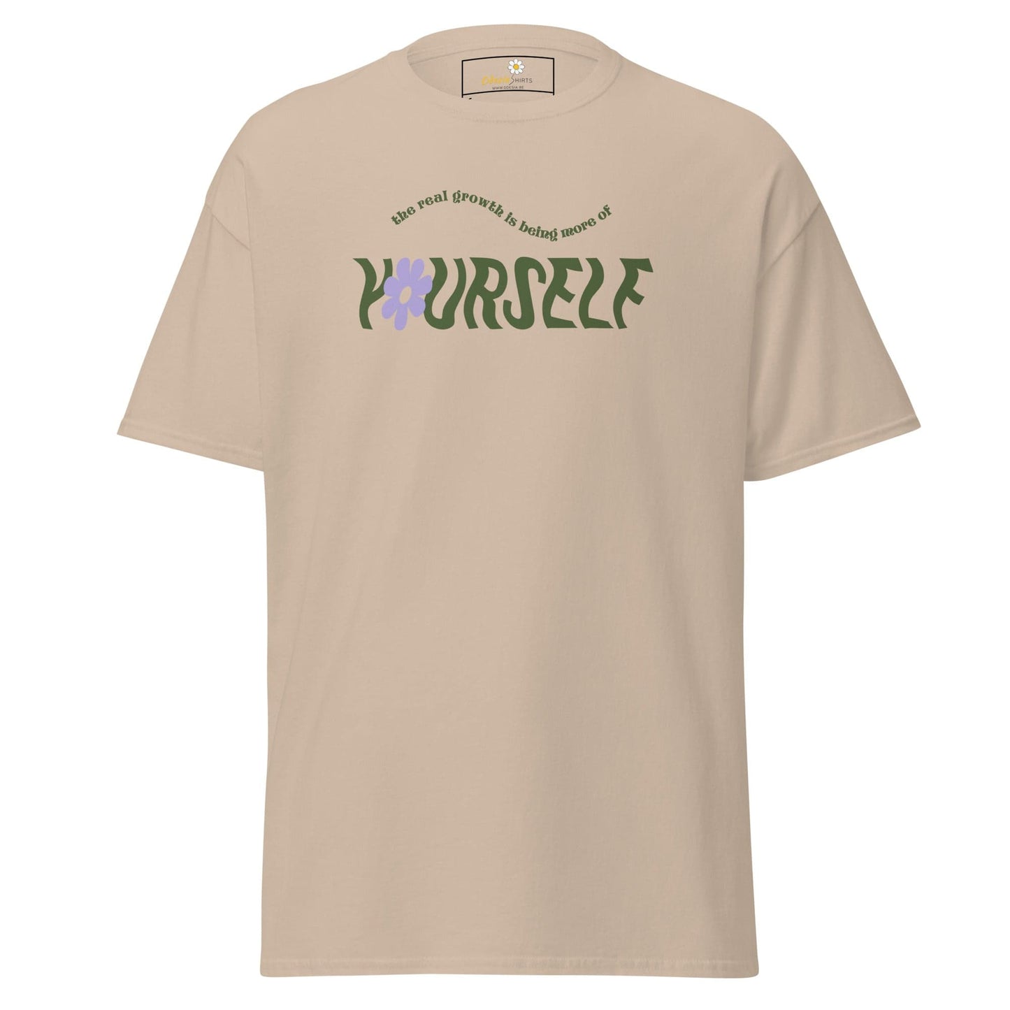 Unisex classic t-shirt - TEXT LOVE YOURSELF - REGULAR - Sand / S