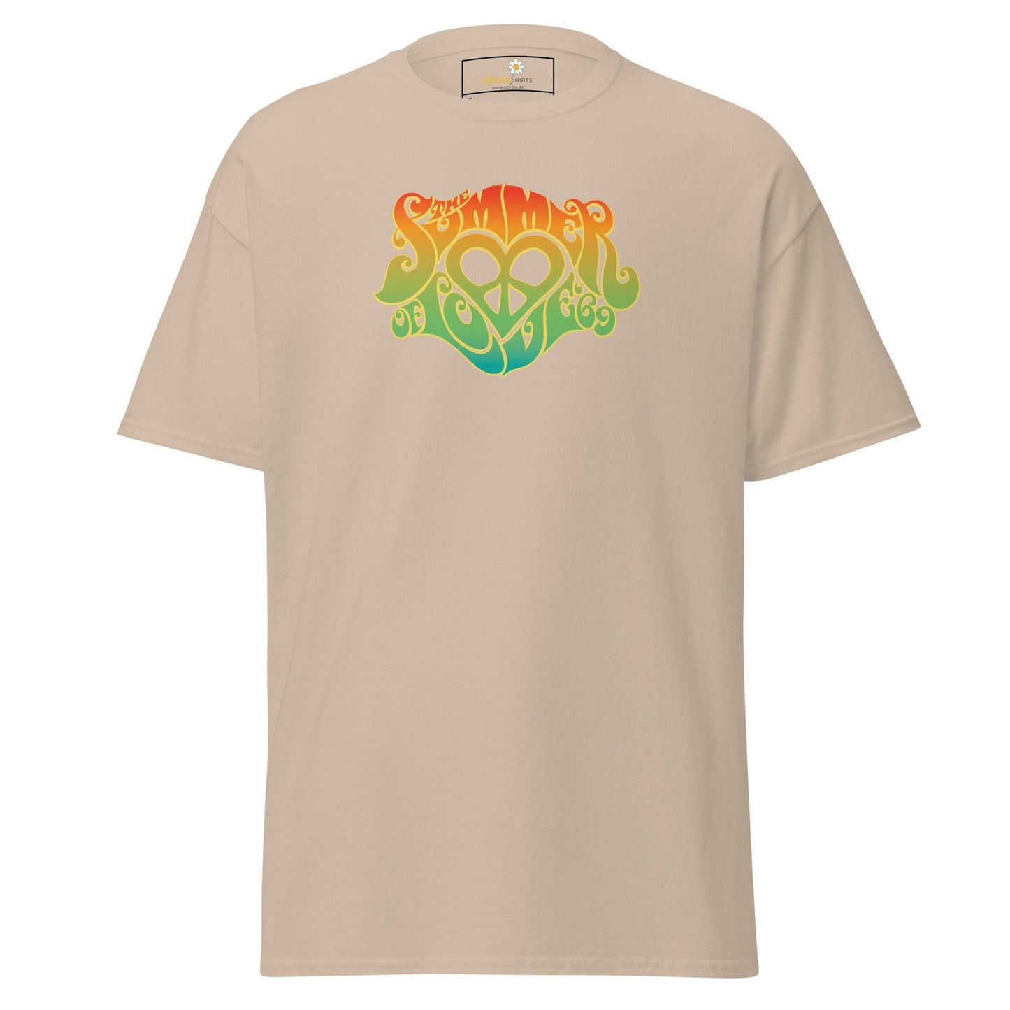 Unisex classic tee - POSITIVE SUMMER LOVE - REGULAR - Sand / S
