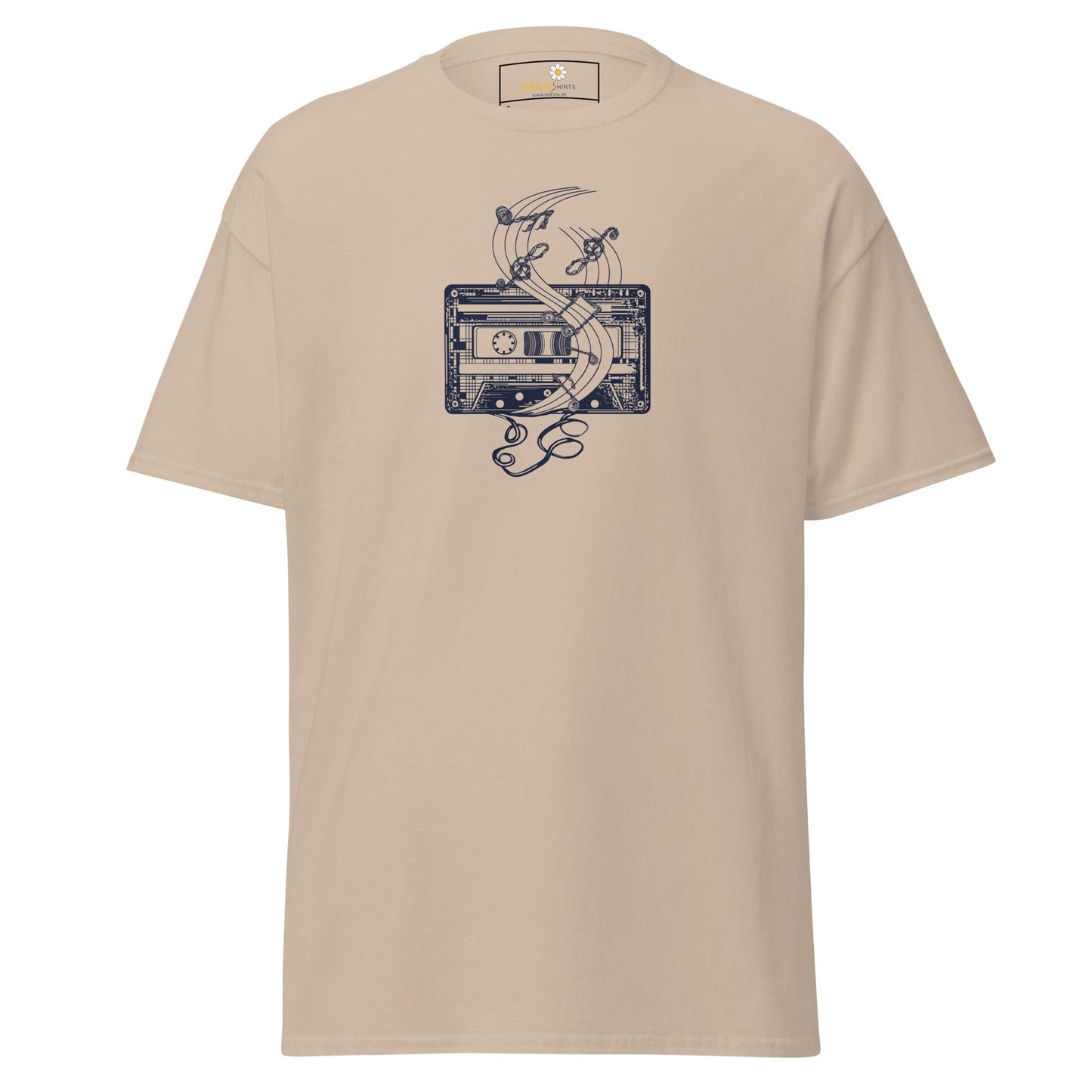 Unisex classic t-shirt - MUSIC TAPE - REGULAR - Sand / S