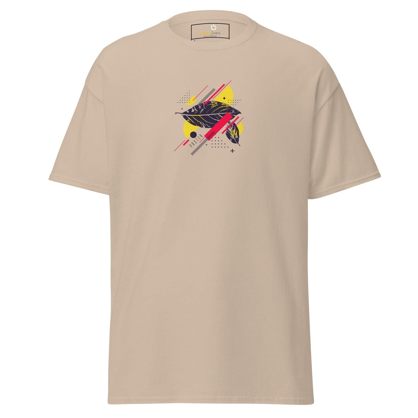 Unisex classic t-shirt - ABSTRACT SHAPES - REGULAR - Sand / S