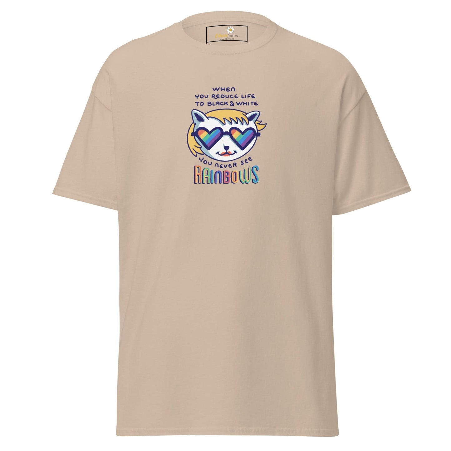 Unisex classic tee - COMMUNITY MISC SEE RAINBOWS - REGULAR - Sand / S