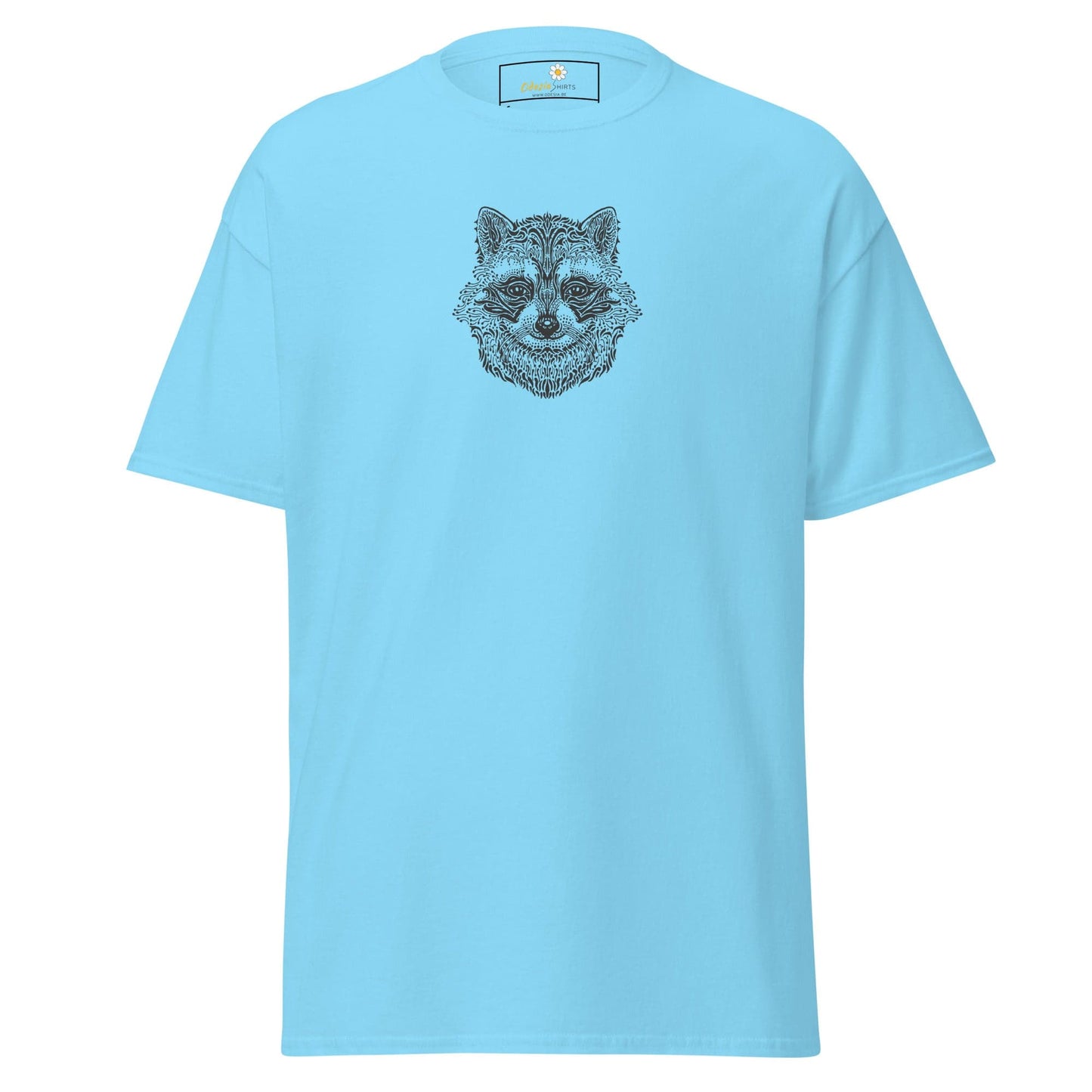 Unisex classic tee - WILD LIFE RACCOON - REGULAR - Sky / S