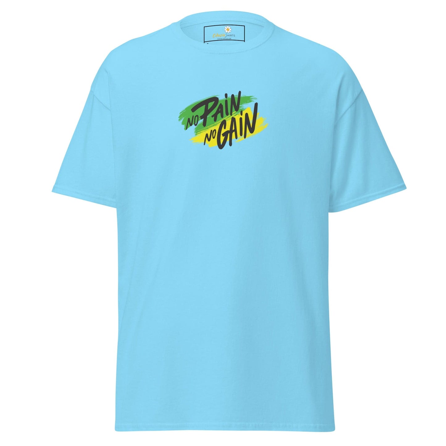 Unisex classic tee - SPORT NO PAIN NO GAIN - REGULAR - Sky / S