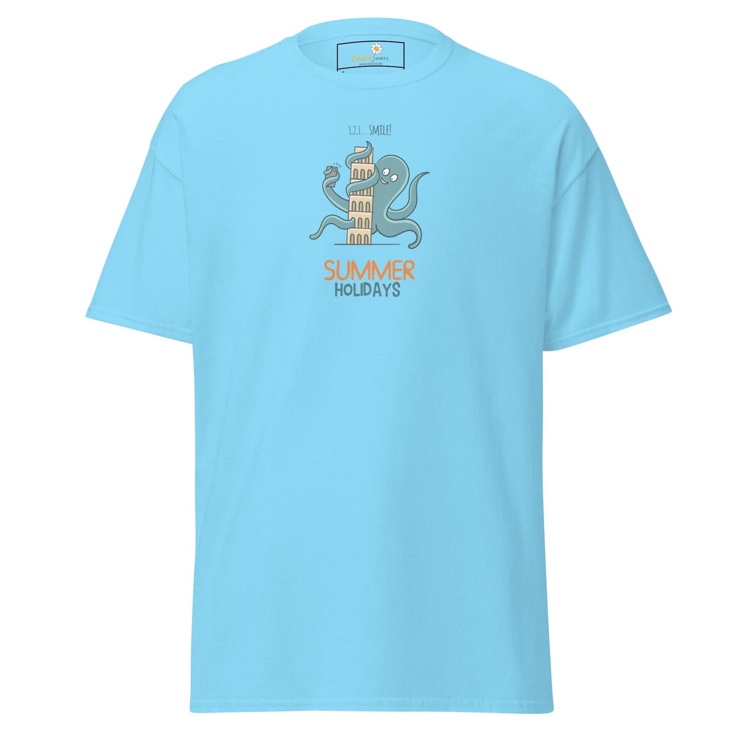 Unisex classic tee - SUMMER FUN HOLIDAYS - Sky / S