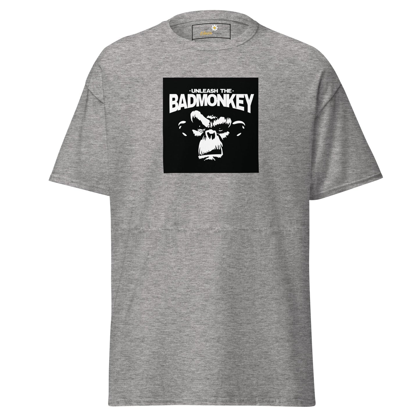 Unisex classic t-shirt - WILD LIFE UNLEASH MONKEY - REGULAR - Sport Grey / S