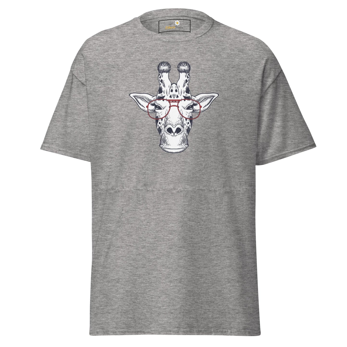 Unisex classic tee - WILD LIFE FUN GIRAFFE GLASSES - REGULAR - Sport Grey / S