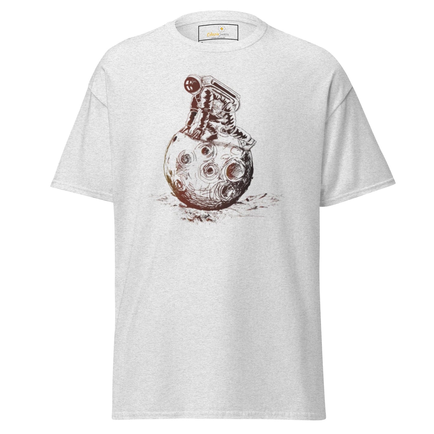 Unisex classic t-shirt - ASTRONAUT PLAYING SPACE - REGULAR - Ash / S