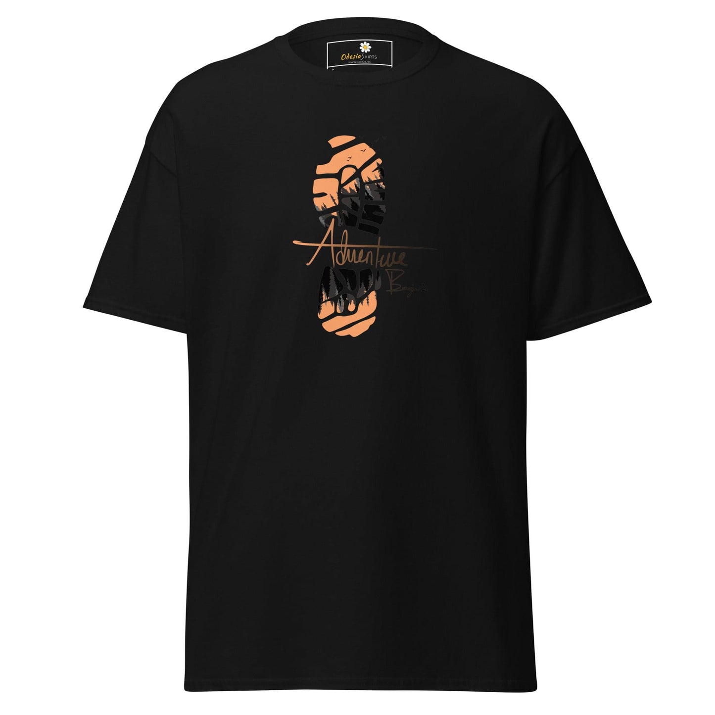 Unisex classic t-shirt - MISC FOOTSTEP - REGULAR - Black / S