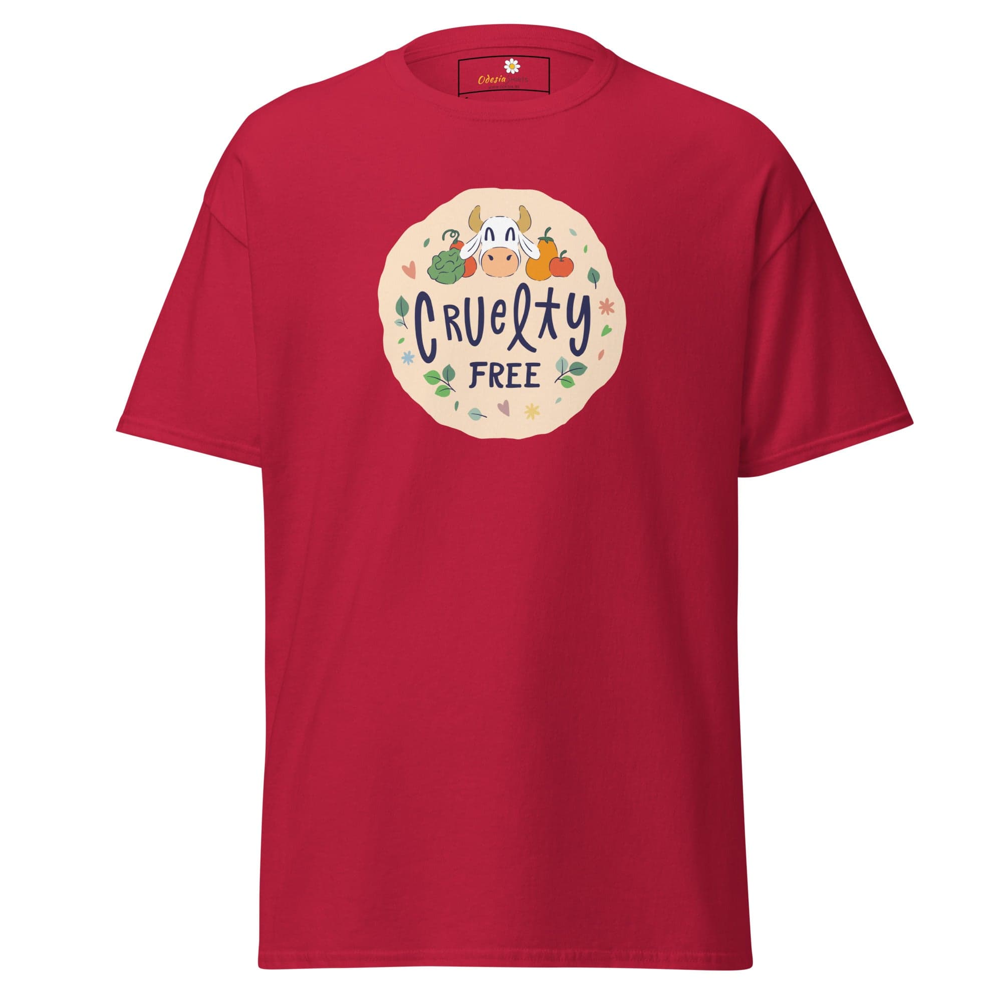 Unisex classic t-shirt - VEGAN CRUELTY FREE - REGULAR - Cardinal / S