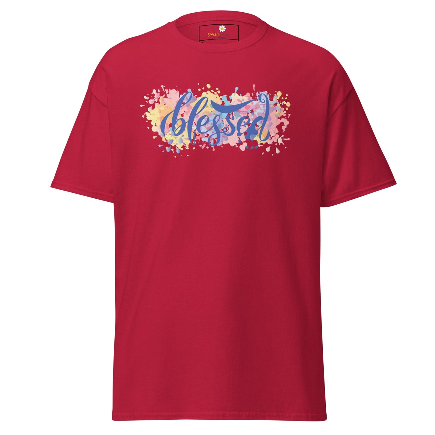 Unisex classic t-shirt - SPIRITUAL TEXT BLESSED - REGULAR - Cardinal / S