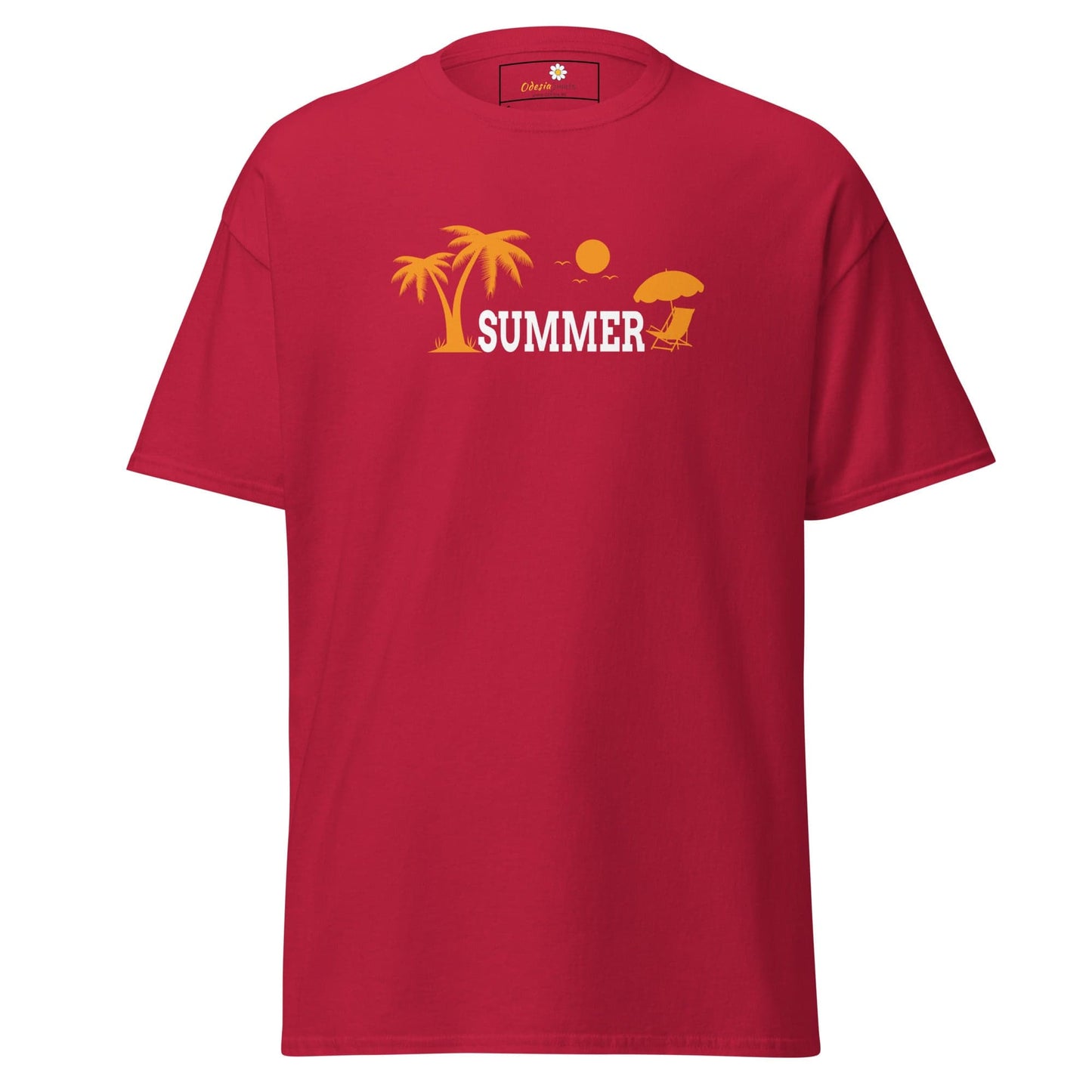 Unisex classic t-shirt - SUMMER TREES YEAH - REGULAR - Cardinal / S