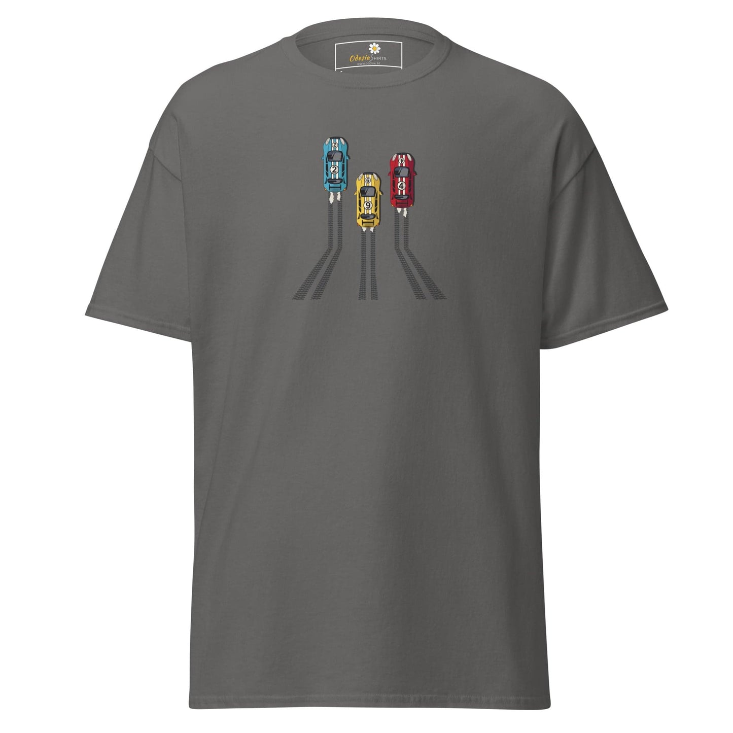 Unisex classic t-shirt - SPORT RACING CARS - REGULAR - Charcoal / S