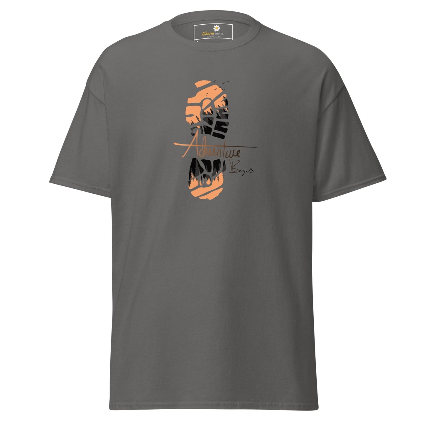 Unisex classic t-shirt - MISC FOOTSTEP - REGULAR - Charcoal / S