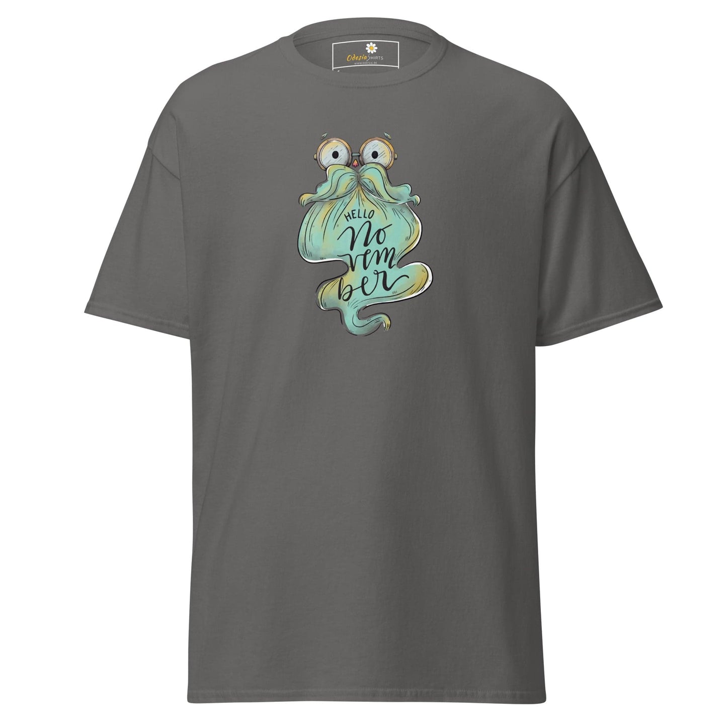 Unisex classic t-shirt - FUN HELLO NOVEMBER - REGULAR - Charcoal / S