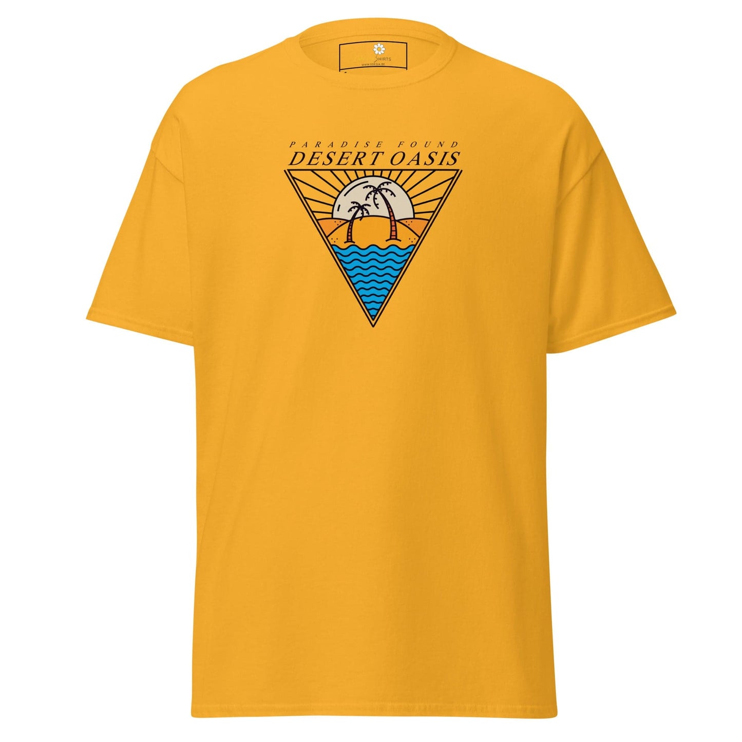 Unisex classic t-shirt - SUMMER DESERT OASIS - REGULAR - Gold / S