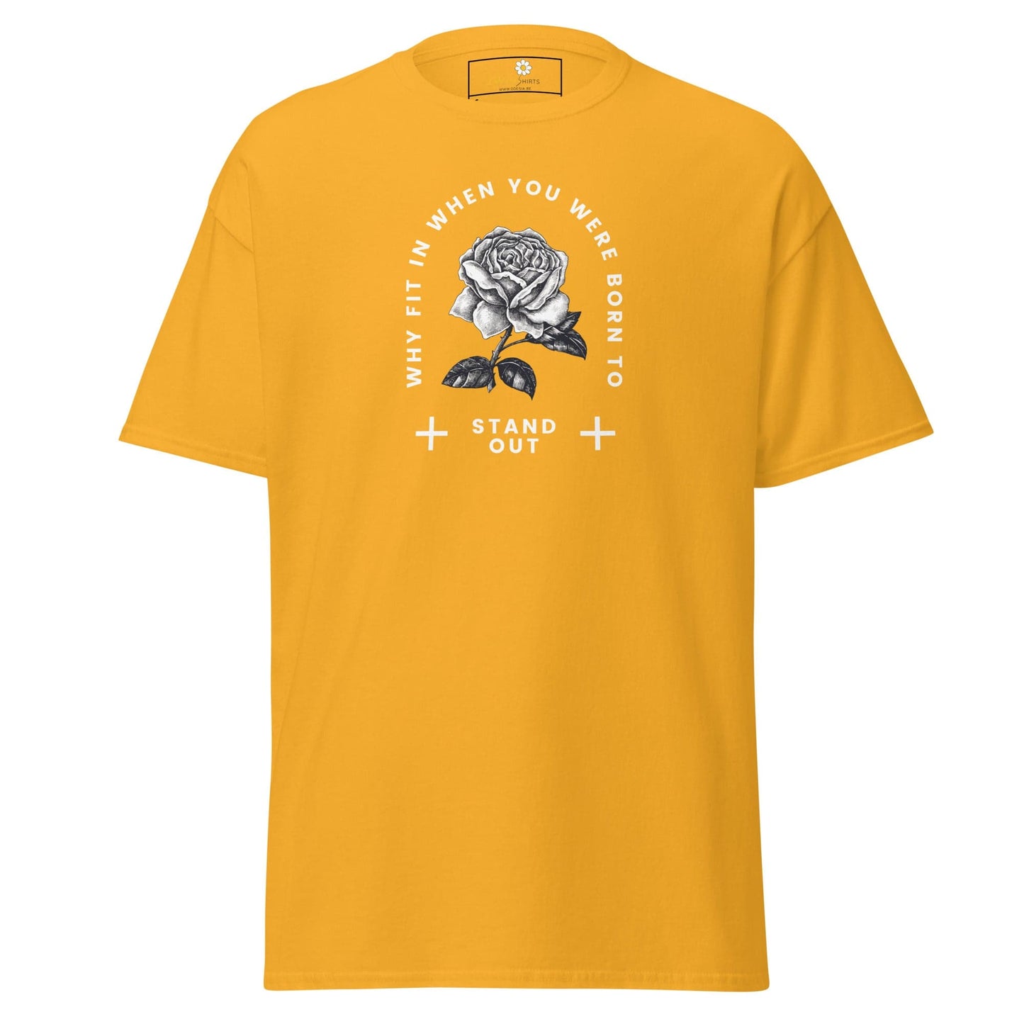 Unisex classic t-shirt - MISC FIT IN STAND OUT - REGULAR - Gold / S