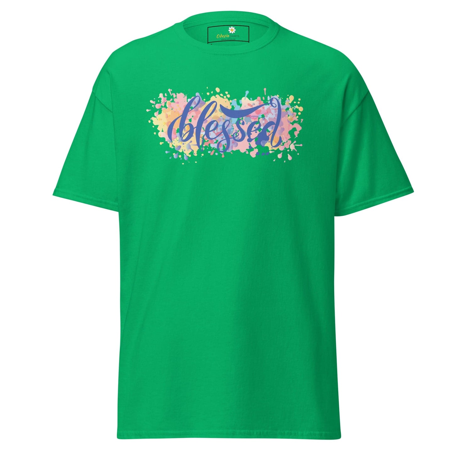 Unisex classic t-shirt - SPIRITUAL TEXT BLESSED - REGULAR - Irish Green / S