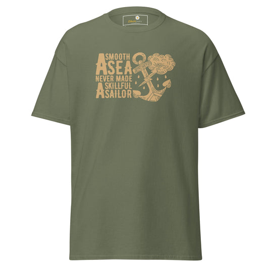 Unisex classic t-shirt - SEALIFE SMOOTH SEA MADE SAILOR - REGULAR - Military Green / S