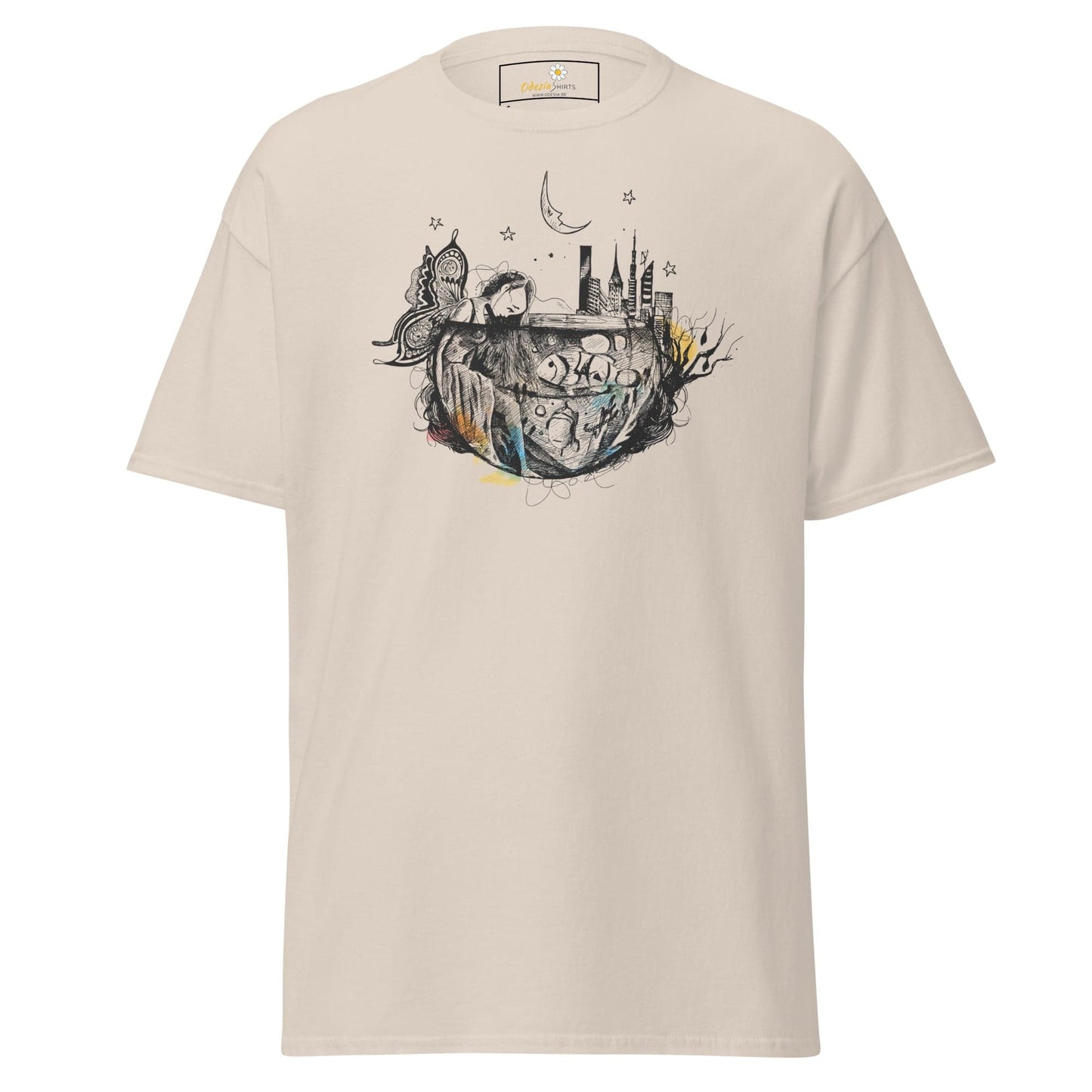 Unisex classic t-shirt - FANTASY GIRL FISHBOWL - REGULAR - Natural / S