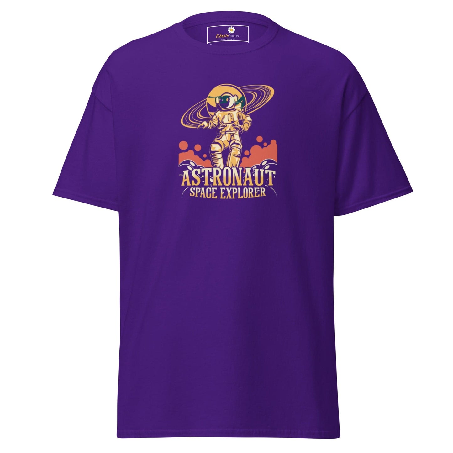 Unisex classic t-shirt - ASTRONAUT SPACE EXPLORER - REGULAR - Purple / S