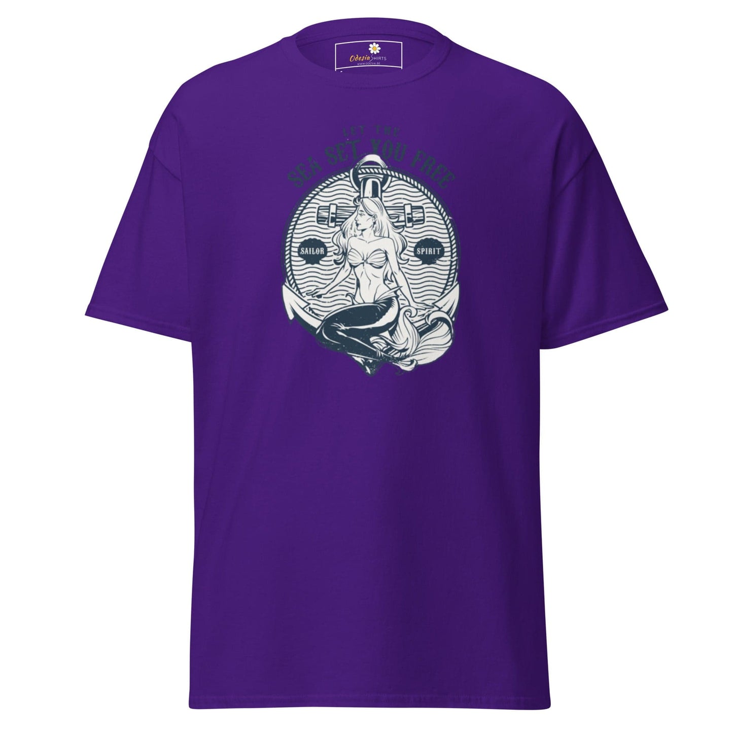 Unisex classic t-shirt - MYSTIC MERMAID SEA SET YOU FREE - REGULAR - Purple / S