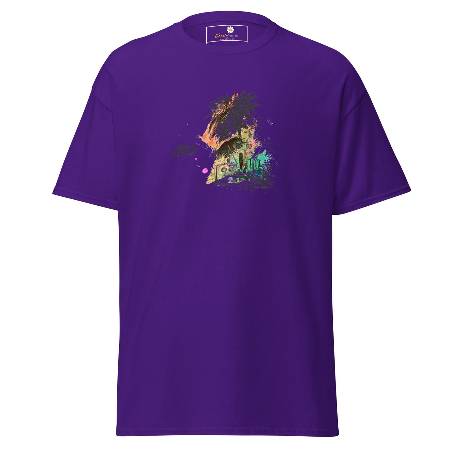 Unisex classic t-shirt - SUMMER NEED A VACATION - REGULAR - Purple / S
