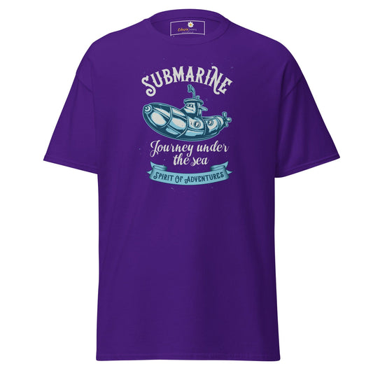 Unisex classic t-shirt - ADVENTURE SUBMARINE JOURNEY - REGULAR - Purple / S