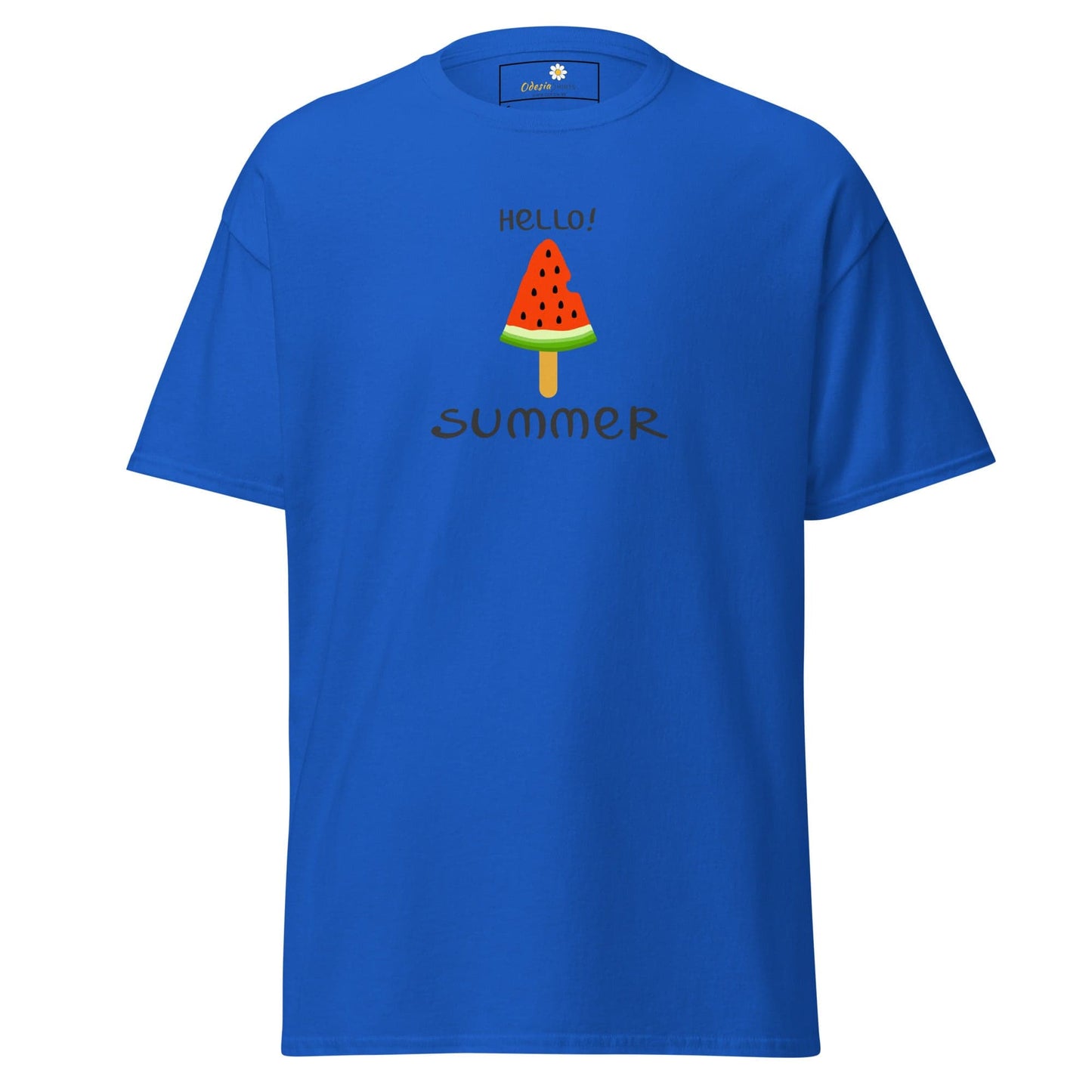 Unisex classic t-shirt - SUMMER HELLO SUMMER ICE - REGULAR - Royal / S