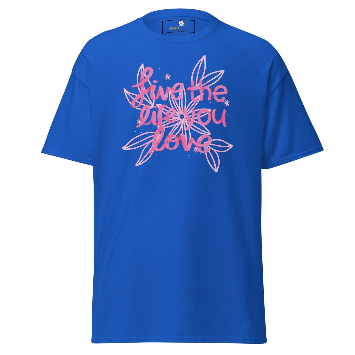 Unisex classic t-shirt - POSITIVE LIFE YOUR LIFE - REGULAR - Royal / S