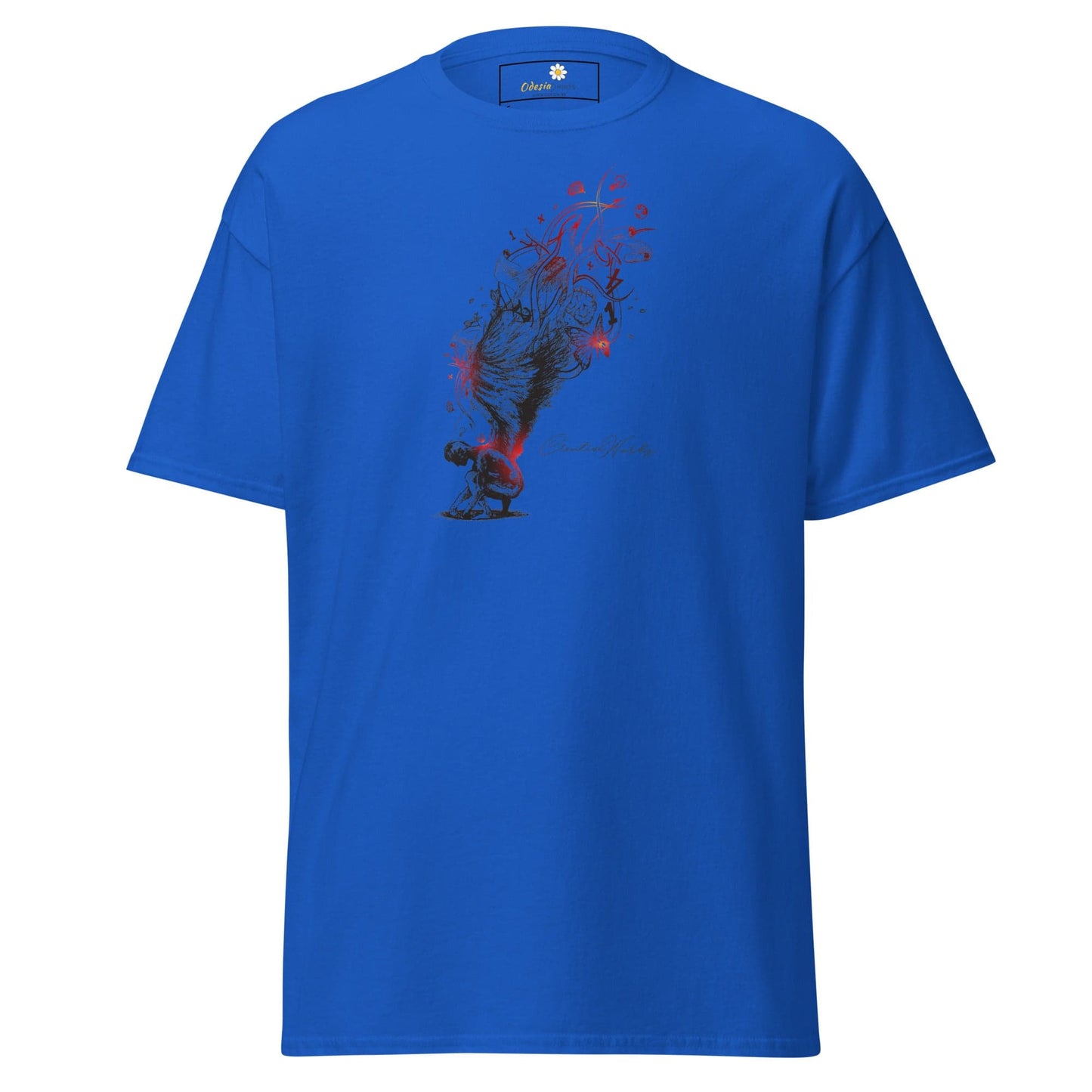 Unisex classic t-shirt - FANTASY ANGEL GLORY - REGULAR - Royal / S