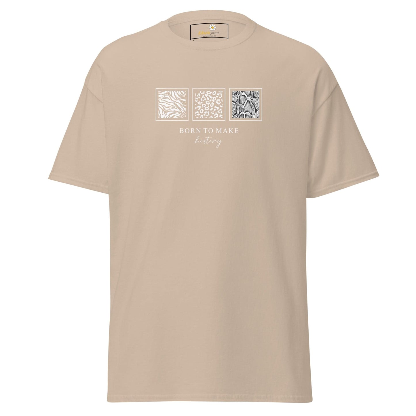 Unisex classic t-shirt - MISC BORN TO MAKE HISTORY - Sand / S