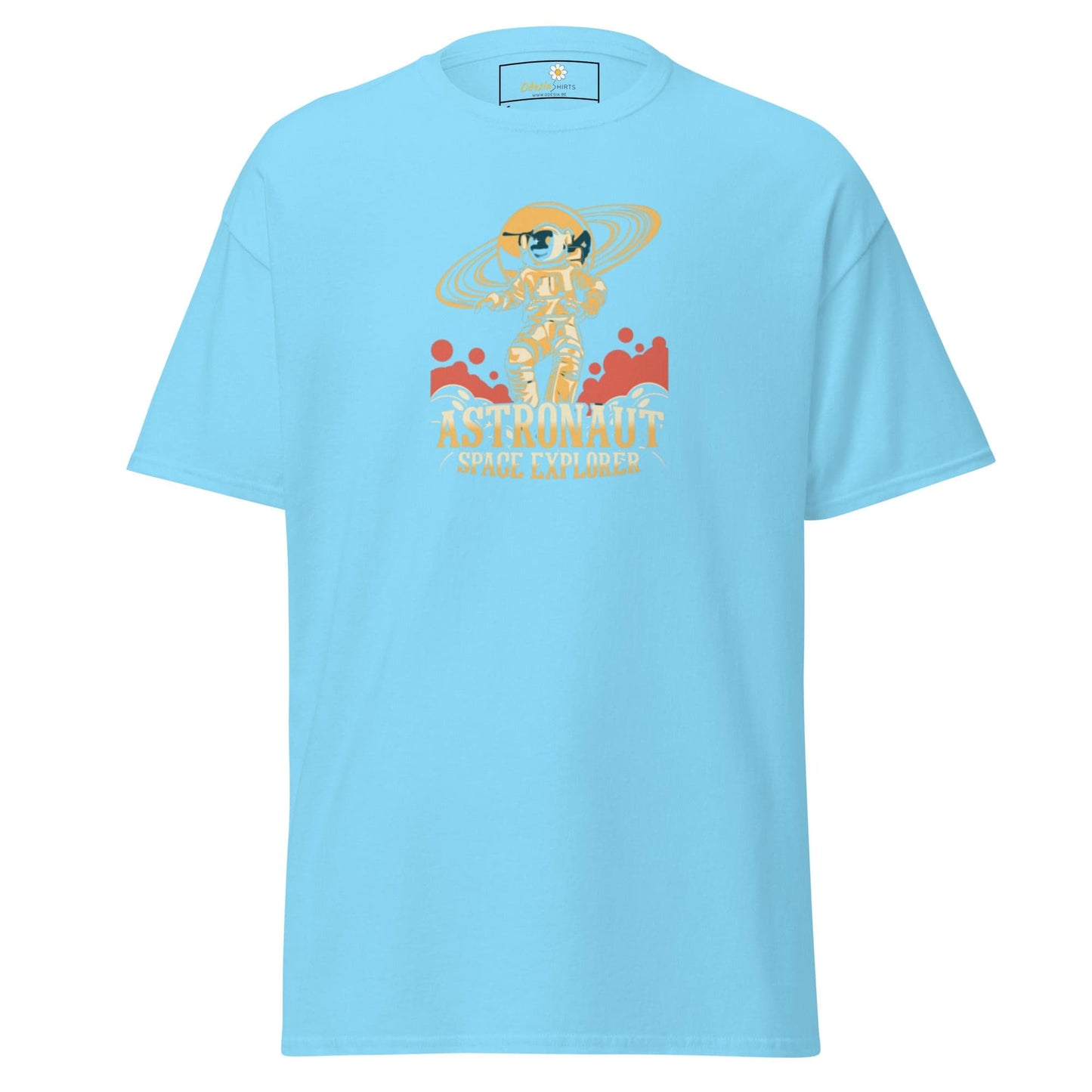 Unisex classic t-shirt - ASTRONAUT SPACE EXPLORER - REGULAR - Sky / S