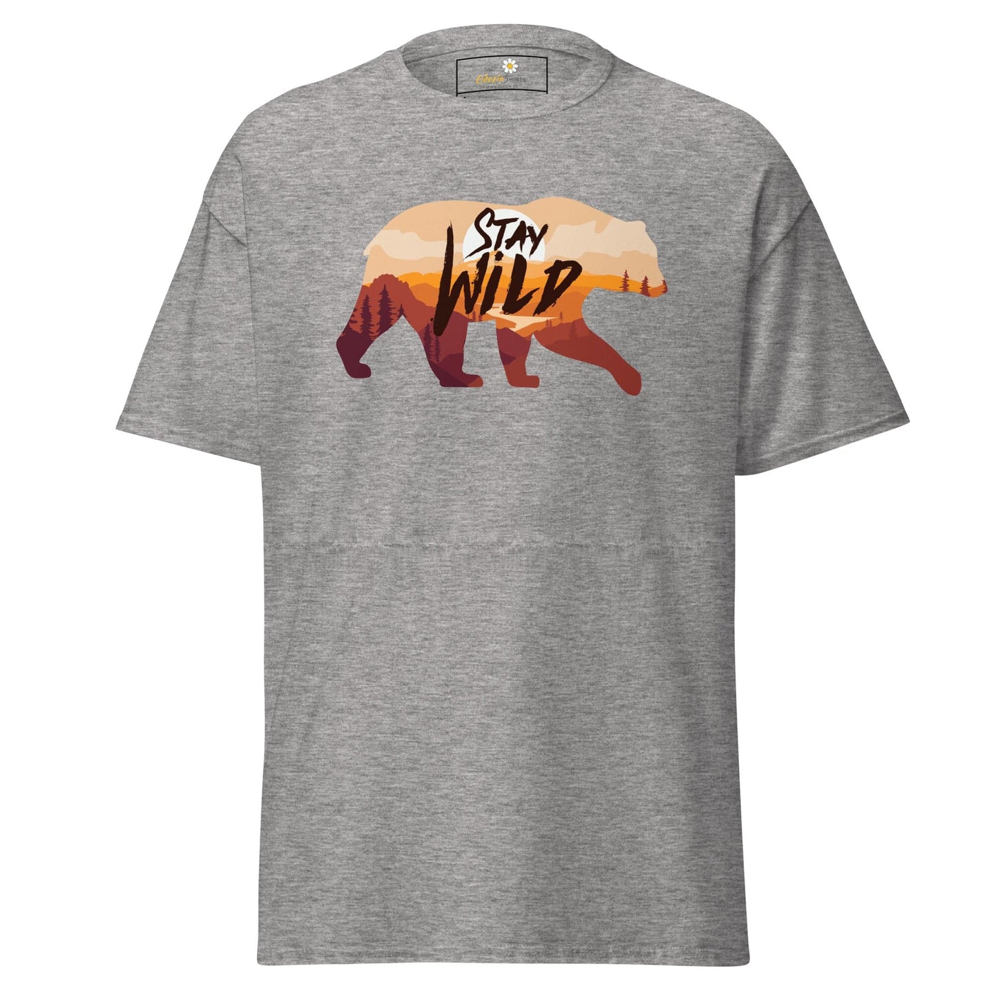 Unisex classic t-shirt - ADVENTURE WILD LIFE STAY WILD - REGULAR - Sport Grey / S