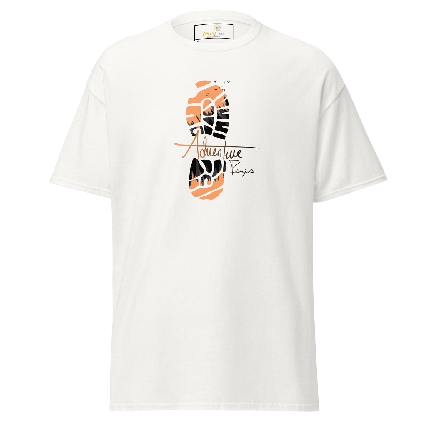 Unisex classic t-shirt - MISC FOOTSTEP - REGULAR - White / S
