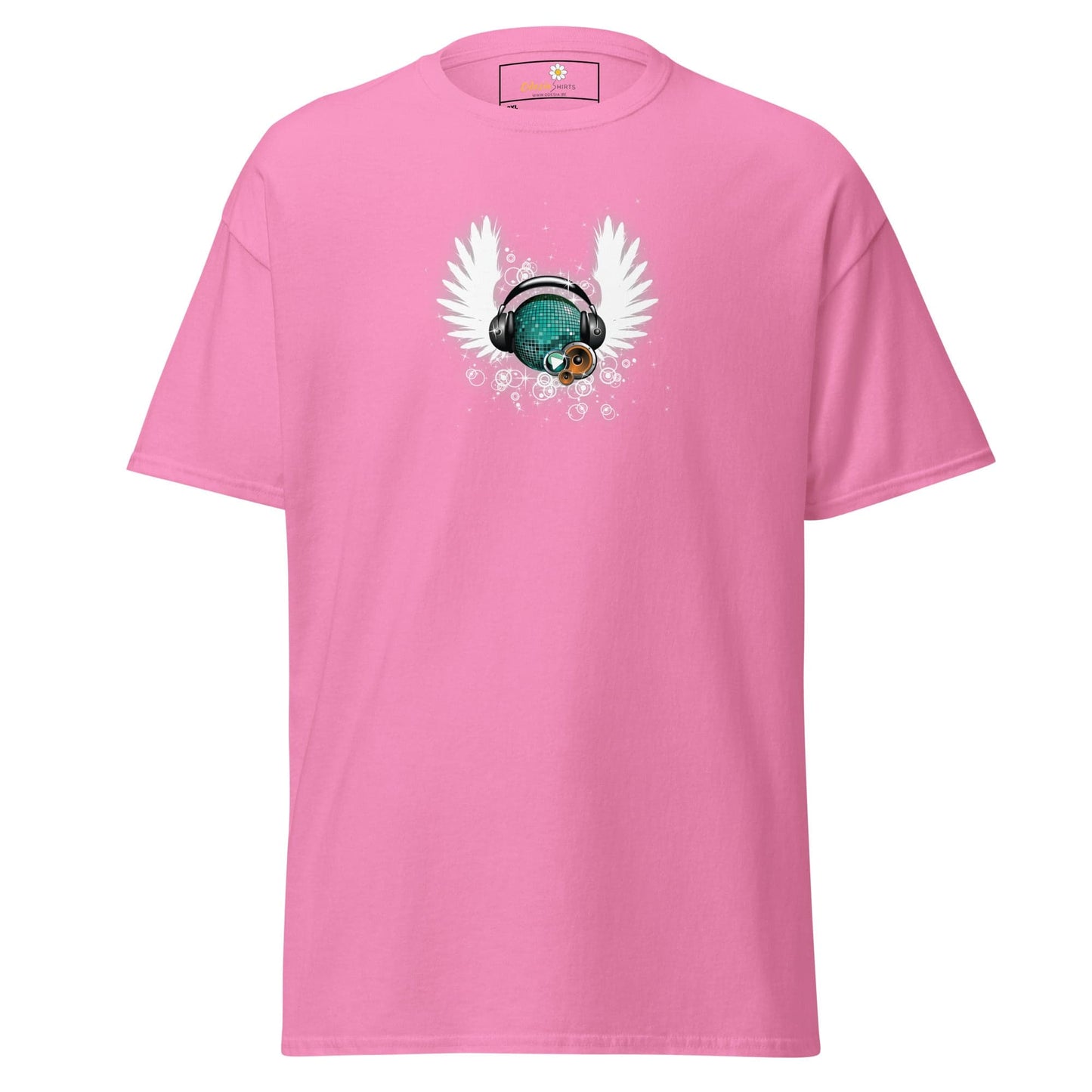 Pink T-shirt with graphic design for Men and Women in 2XL to 5XL size range