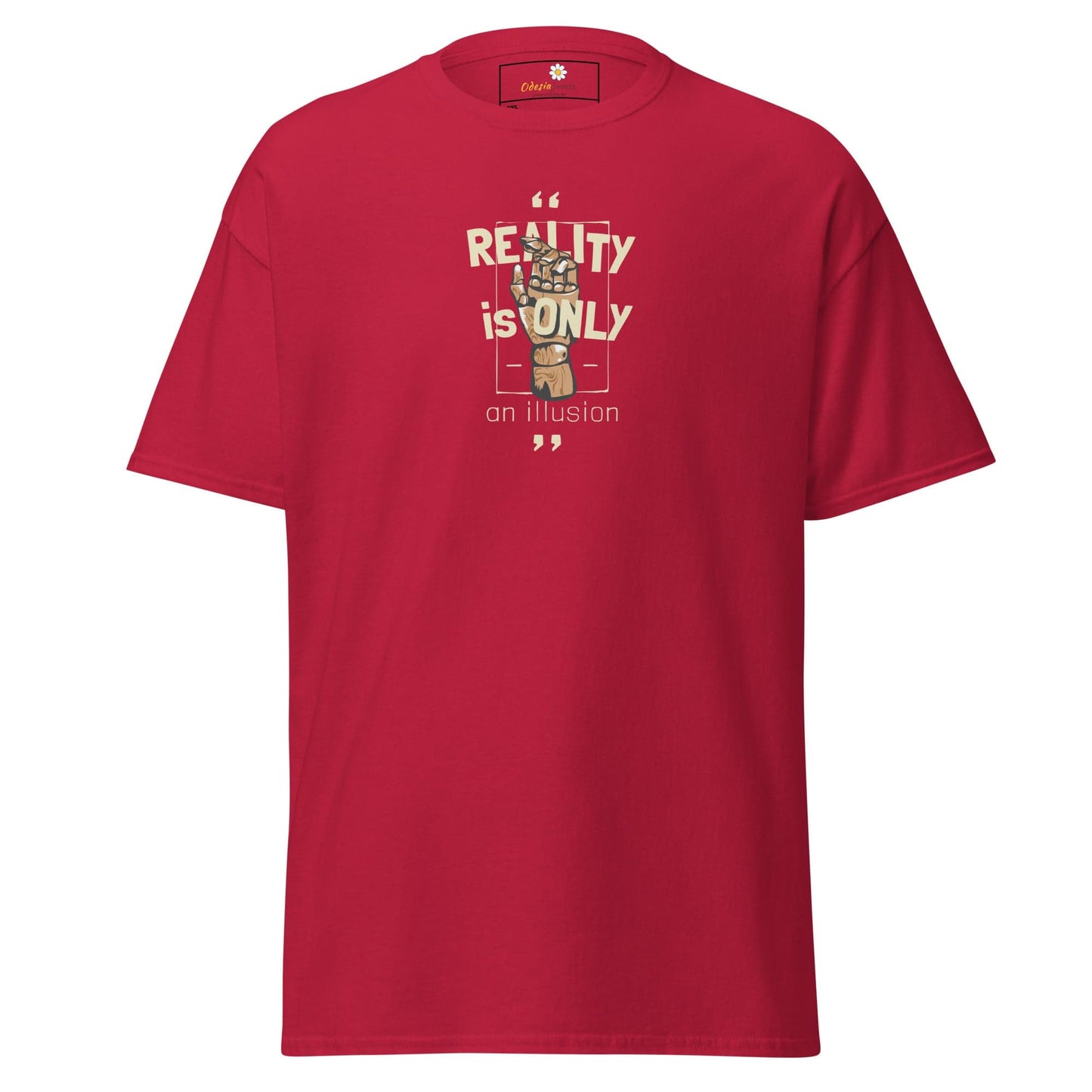Red T-shirt with graphic design for Men and Women available in 2XL to 5XL sizes