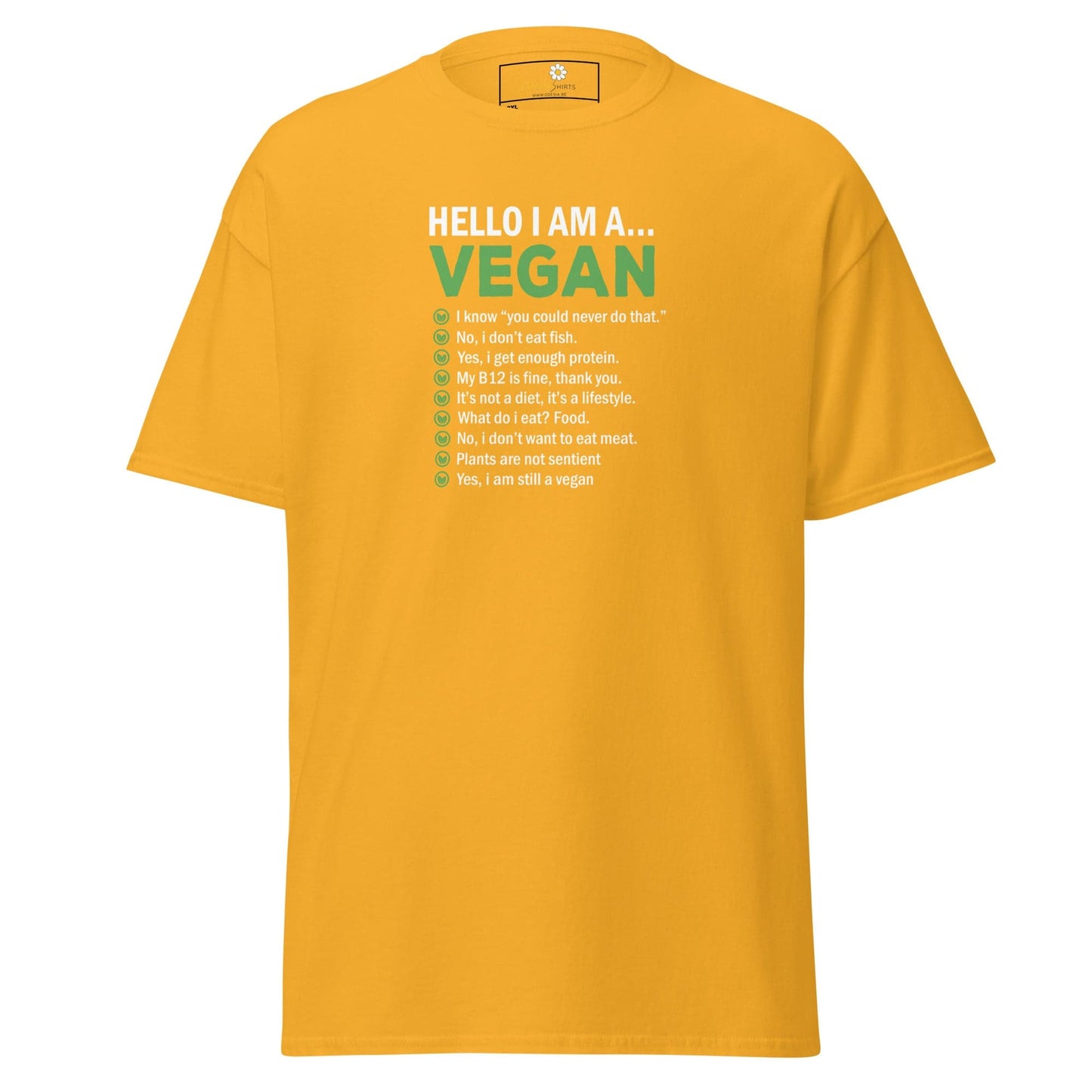 T-shirt Design Tee • Men / Women • [2xl-5xl] - Gold / 2xl
