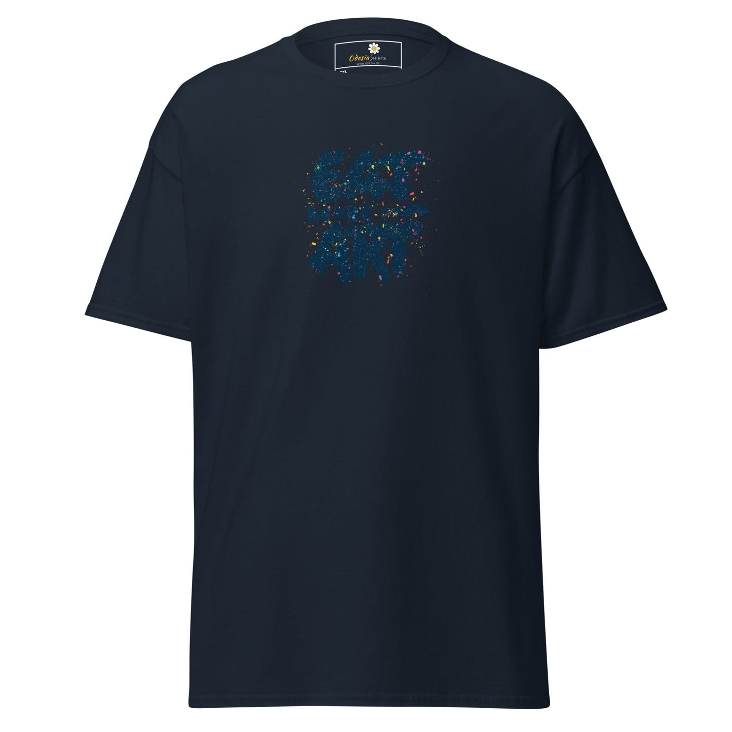 Navy blue T-shirt from T-SHIRT DESIGN TEE for Men and Women in sizes 2XL to 5XL
