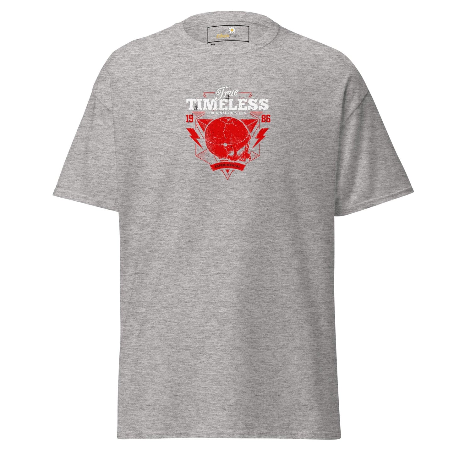 Gray T-shirt with graphic design for Men and Women in 2XL to 5XL sizes